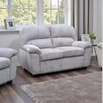thumbnail image 4 of Cosmic Homes Corduroy Fabric 3 Piece Living Room Furniture Set, Sofa, Loveseat & Accent Chair – Grey, 4 of 5