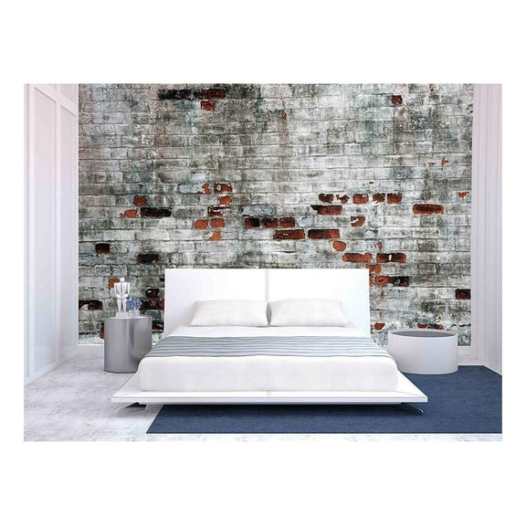 wall26 - Broken Brick Texure - Removable Wall Mural | Self-Adhesive Large Wallpaper - 66x96 inches