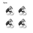 thumbnail image 2 of POINTERTECK 4 Pieces Cake Mold Assortment Stainless Steel Non-stick Portable Mousse Mould Dessert Baking Tool Household Kitchen Gadget Triangular, 2 of 10