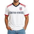 thumbnail image 4 of Icon Sports Official Licensed US Soccer Federation Game Day Shirt Adult | 259 White Large, 4 of 7