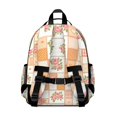 thumbnail image 3 of Pioneer Flower Floral Print Pattern Backpack for School, Cute School Bag with Adjustable Shoulder Straps and Padded Back, 15.25"x11.5"x5.25", 3 of 5