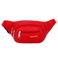 thumbnail image 1 of Riñonera deportiva de moda, bolso bandolera impermeable para exteriores, riñonera para teléfono móvil, color rojo, 1 of 5