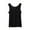 Black, variant on Uaswgudfs Women's Plus Size Cotton Jersey Shirttail Tank Top, Sleeveless Athleisure Lightweight stretch fabric Shirts
