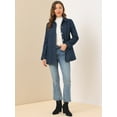 thumbnail image 3 of Chaqueta Vaquera Holgada Allegra K Azul oscuro S, 3 of 6
