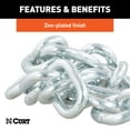 thumbnail image 6 of CURT 80300 27-Inch Trailer Safety Chain with 17/32-In S-Hook, 7,000 lbs Break Strength, 6 of 6