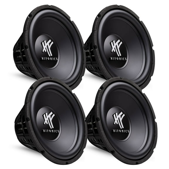 4) HIFONICS HFX12D4  12" 2400W Car Audio DVC Subwoofers Power Bass Subwoofers