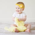 thumbnail image 2 of Pavilion- One Size Fits All Yellow & White Baby Girl Headband, 2 of 4
