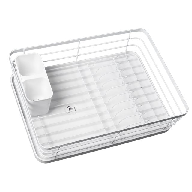 Deslenador de Platos, Estante de Secado de Platos multifunció de metal que drena rápido para la cocina