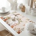 thumbnail image 5 of Thanksgiving Beige Pumpkin Placemats Set of 2 Fallen Leaves Flower Vintage Linen Heat Insulated Linen Place Mats, Washable Stain-Proof Table Mats for Dining Tables Holiday Decor 13x19inch, 5 of 9