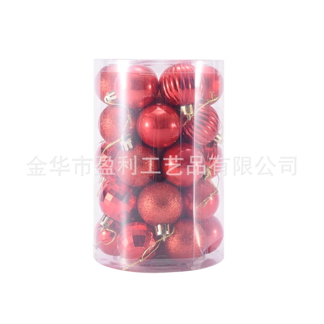 Amazon superventas 4cm34 conjunto de bolas de Navidad adornos de Navidad árbol de Navidad decoración bola en forma de bola