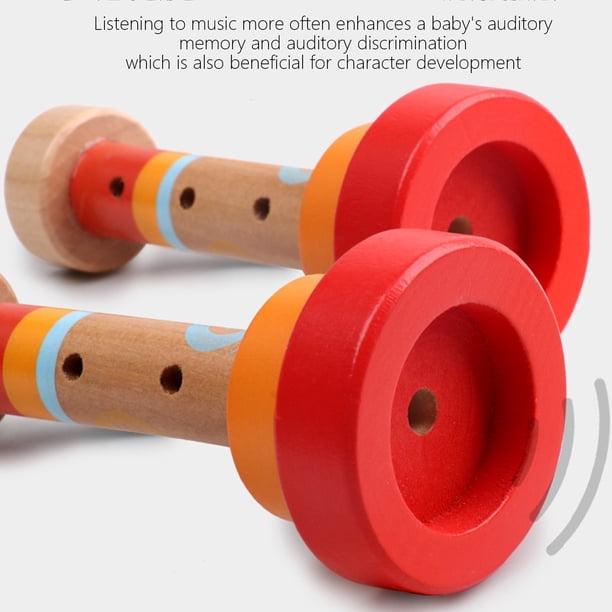 Trompeta De Juguete Con Luz Y Sonido – Instrumento Musical De ABS Para Niños, Colores Rosa, Verde O Naranja, Fomenta La Capacidad Pulmonar Y La Audición