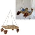 thumbnail image 4 of Woven Net Hammock, Hand Made Relieve Boredom Multifunctional Bird Seagrass Swing  For Parrots, 4 of 8