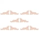 thumbnail image 1 of 10 Piezas de Madera Tallada Esquina Onlay Sin Pintar Apliques Puerta Decoraciones Calcomanía 15X8X0.8 cm, 1 of 5