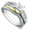 Forever Bride 925 Ss W/10k 1/2 Cttw Dia Set