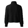 thumbnail image 3 of Vedolay Women's Fall Tops Womens Oversized Casual Crew Neck Long Sleeve Lightweight Knit Sweater,Black M, 3 of 4