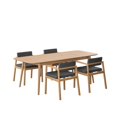 thumbnail image 1 of Juego de Comedor Extensible de Madera con 4 Sillas para 4 Personas, Mesa y Sillas para Comedor y Cocina, Midtown Concept Praga, Roble y Gris Oscuro, 1 of 5