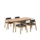 thumbnail image 1 of Juego de Comedor Extensible de Madera con 4 Sillas para 4 Personas, Mesa y Sillas para Comedor y Cocina, Midtown Concept Praga, Roble y Gris Oscuro, 1 of 5