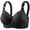 Black, variant on Lace Bras for Women No Underwire, Plus Size Wireless Comfortable Breathable Bralettes, No Padded Lace Bra