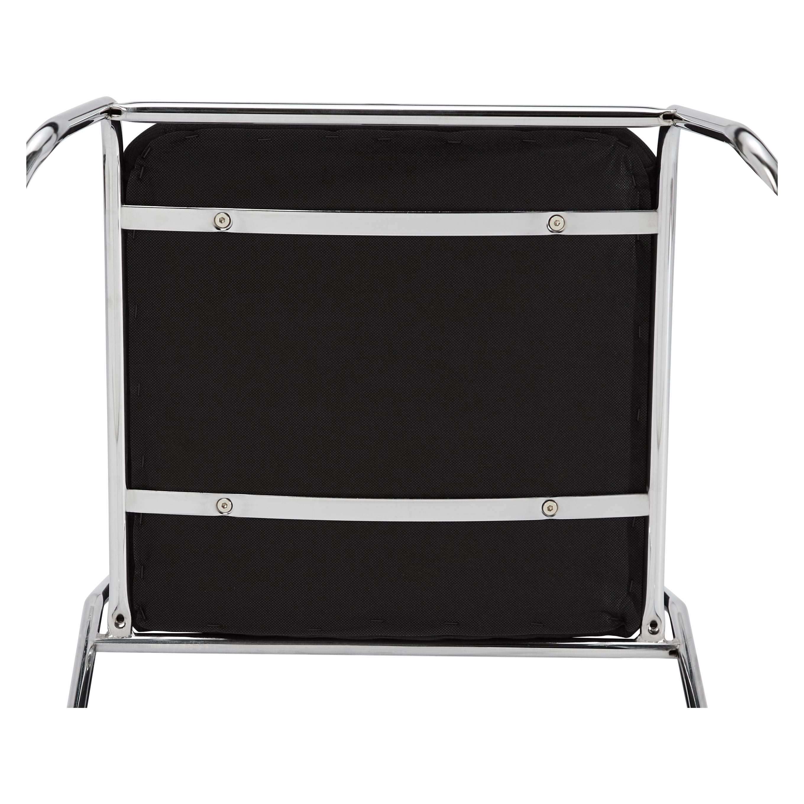 (4 Pack) NPS® 8600 Series Fabric Padded Signature Stack Chair, Ebony Black