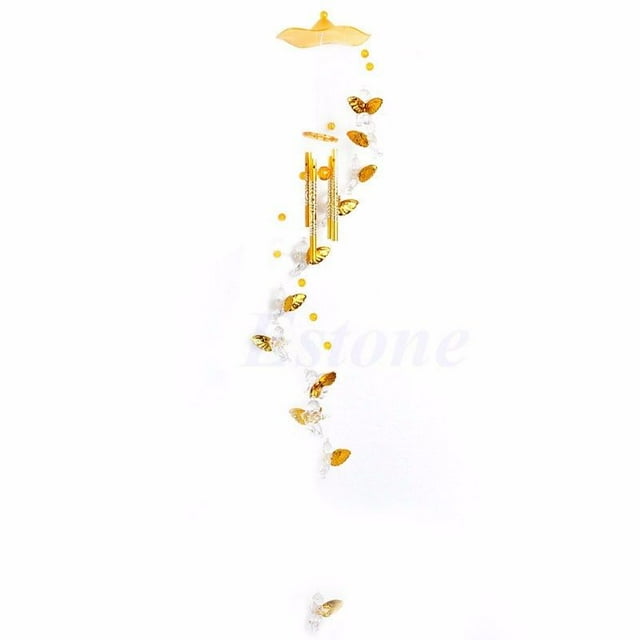 4 Tubos Colgante Carillón Viento Campana Oriental Feng Shui Ornamento b Sunnimix Carillón de viento