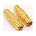 thumbnail image 4 of Professional Metal RCA Female to Female Coupler Adapter Gold Plated RCA A/V Joiner Gender Changer Video Audio Coupler Converter (2 Pack), 4 of 5
