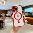 thumbnail image 4 of Lujo Chapado Magnético Para Mag Funda De Carga Inalámbrica Segura Para IPhone 11 12 13 Pro Max 14 Plus, 4 of 4