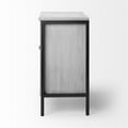 thumbnail image 3 of Maklaine Wood & Iron 2 Door Cabinet in White, 3 of 8
