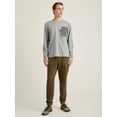 thumbnail image 3 of Bonobos Fielder Men's and Big Men's Long Sleeve Pocket Tee, up to 3XL, 3 of 6