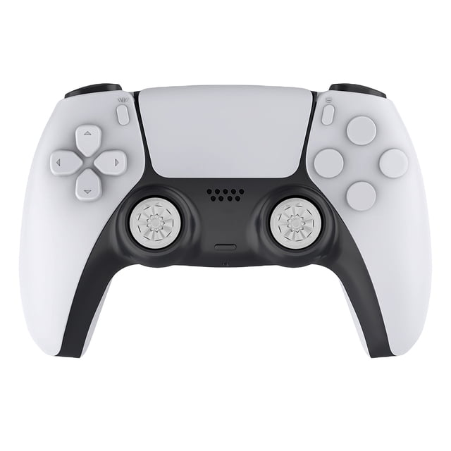 2Pcs Gamepad Thumb Stick Grips High Low Rise Covers Joystick Controller Performance Thumb Grips for PS4 for PS5 Accessories White