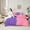 Pink Purple, variant on jejeloiu Love Couple 7-Piece Bedding Comforter Set,Happy Valentines Day King Bedding Sets,Red Black Bed Sheets For Girls Boys,Microfiber Bedroom Decor Reversible