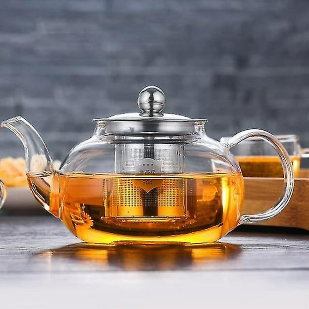 Juego de té de vidrio Hormiga Infusor de té de vidrio Tetera Juego de té de vidrio doble Puer