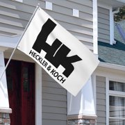 Hec-kler and K-o-c-h Flag 3x5 Ft Garden Yard House Flags Decorative Banner, Indoor Outdoor Party Home Decor