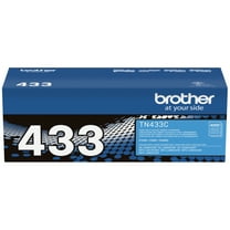 Brother Genuine High Yield Toner Cartridge, TN433C, Replacement Cyan Toner, Page Yield Up To 4,500 Pages