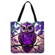 thumbnail image 1 of Bolso Tote Lino Gran Capacidad Con Búho Morado, 1 of 2