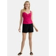 thumbnail image 3 of Time and Tru Women's and Women's Plus High Rise Swim Shorts, Sizes XS-3X, 3 of 5