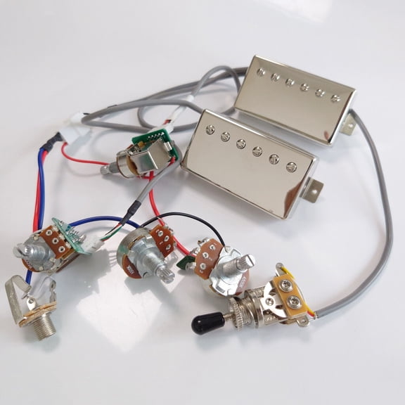 Guitar Alnico 2 Humbucker Pickups BB1&BB2 Series PAF with Wiring Harness 4C for Gibson LP Electric Guitars Replacement Parts