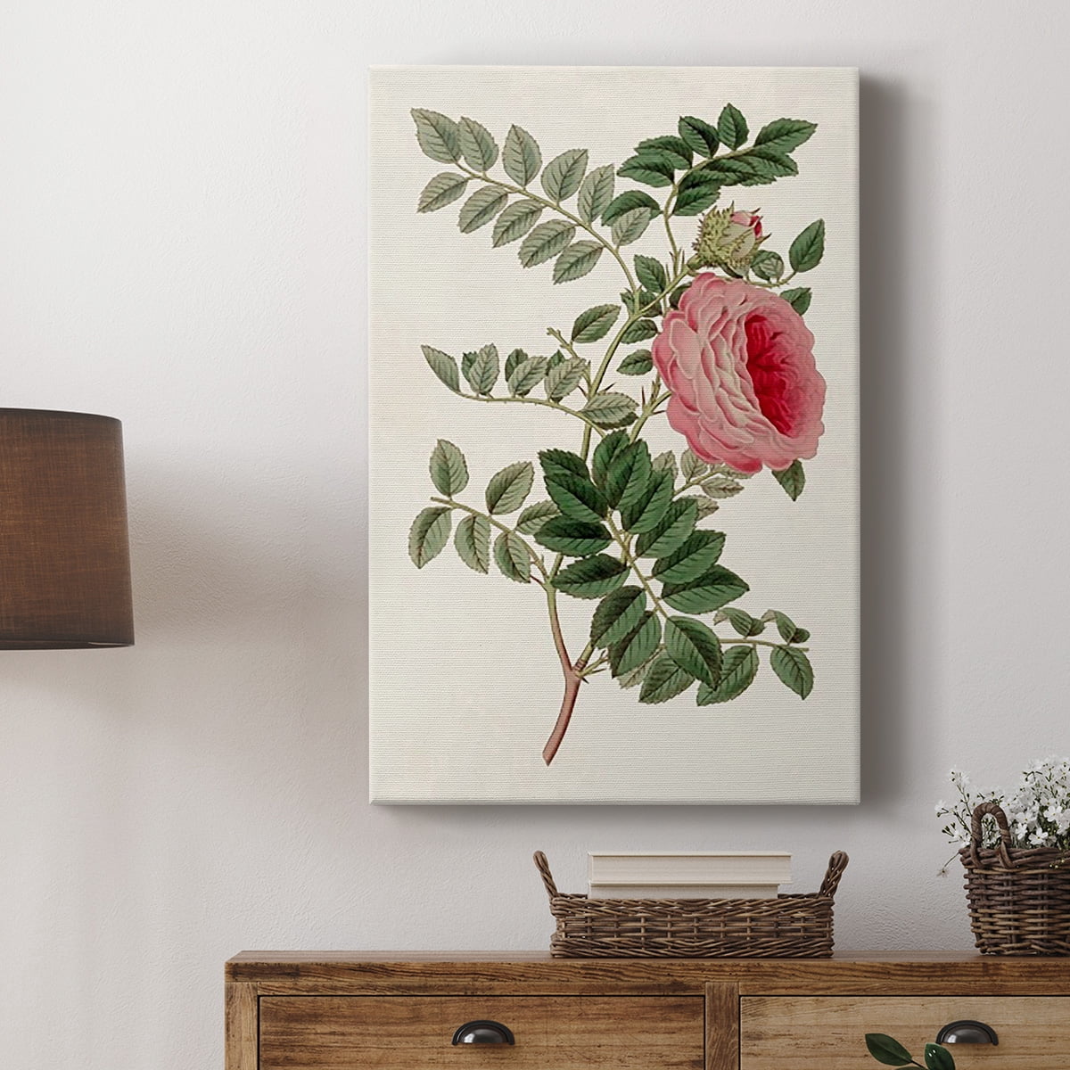 Pink Floral Mix I Premium Gallery Wrapped Canvas - Ready to Hang