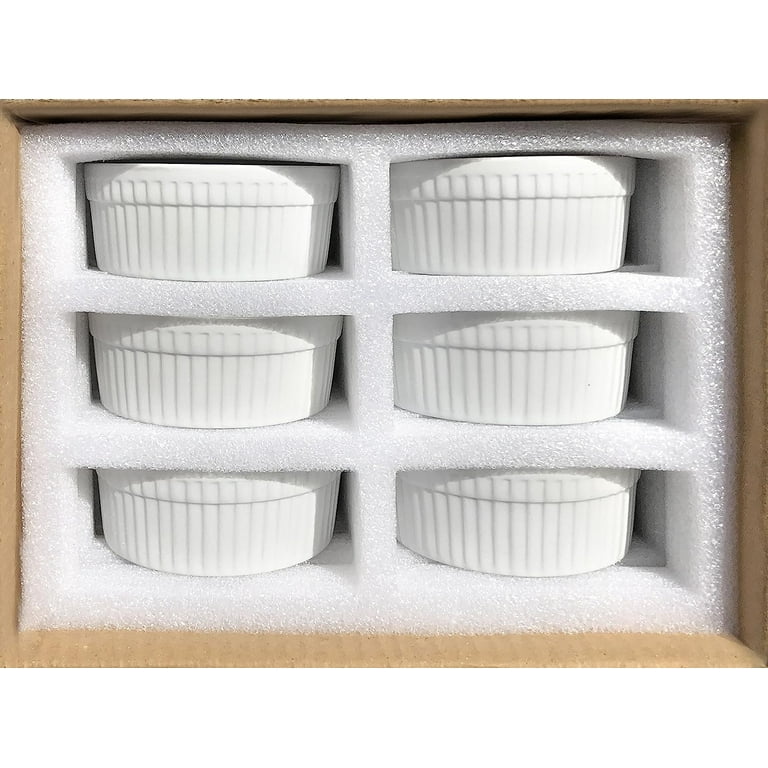 3.75 in. White Porcelain Ramekins Serving Dishes Set (Set of 12) 3.75 in. White Porcelain Ramekins Serving Dishes Set (Set of 12)