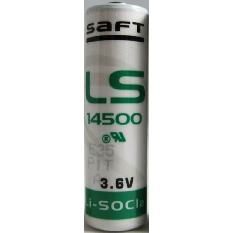 SAFT LS14500 AA STD 3.6V Lithium Thionyl Chloride Battery 