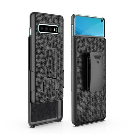 Samsung Galaxy S10+/Plus Case, Swivel Slim Belt Clip Holster Case, Defender Hard Cover for Samsung Galaxy S10+/S10 Plus -