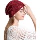 thumbnail image 3 of Women Cotton Crochet Slouchy Beanie Hat Handmade Knit Summer Skull Cap, 3 of 5