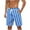 Blue, variant on ZCFZJW Mens Plaid Swim Trunks Lightweight Casual Drawstring Elastic Waist Swim Shorts Quick Dry Mens Swimsuit Board Shorts with Pockets Green S