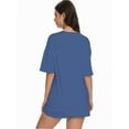 thumbnail image 2 of Women's Crew Neck Short Sleeve T-Shirts - Summer Casual Tee Tops, Lightweight Comfort Fit, 2 of 6