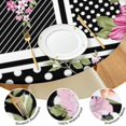 thumbnail image 4 of Pioneer Flower Floral Print Pattern Round Fitted Tablecloth with Elastic Edge,Dining Table Cover Waterproof,Outdoor Round Tablecloth for Camping,Dining,Indoor and Outdoor, 4 of 7