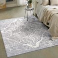 thumbnail image 4 of Luxe Weavers Victoria 4620 Distressed Floral Area Rug Carpet, Silver / Size 5x7, 4 of 7
