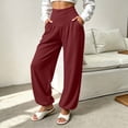 thumbnail image 6 of YHAJDS Women Yoga Workout Pants Solid Color Jogger Style Long Sports Trousers Designed With Pockets, 6 of 8