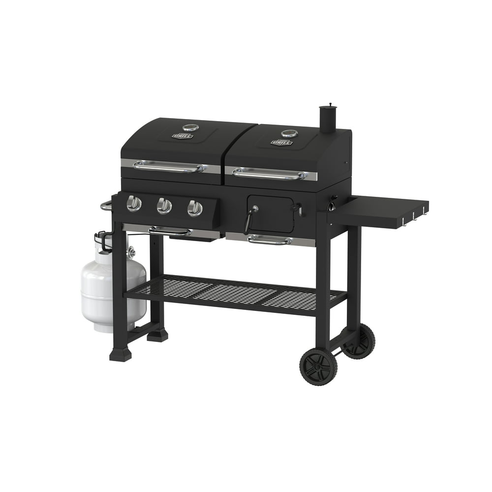 Expert Grill 2 in 1 Dual Fuel 3 Burners Gas and Charcoal