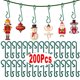 thumbnail image 2 of 10-200 piezas de ganchos en forma de S para adornos navideños, bolas para árbol de Navidad, decoración colgante, suministros de decoración para el hogar para Año Nuevo 2024, 2 of 5