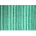 thumbnail image 1 of Ahgly Company Machine Washable Indoor Rectangle Abstract Turquoise Blue Contemporary Area Rugs, 8' x 10', 1 of 4