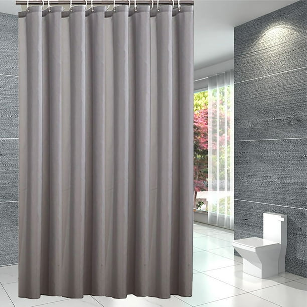Sofa Vama Ropa de Cama Cortina de ducha gris de tela lisa, gruesa y de poliéster, ideal para puertas y baños. for Navideño
